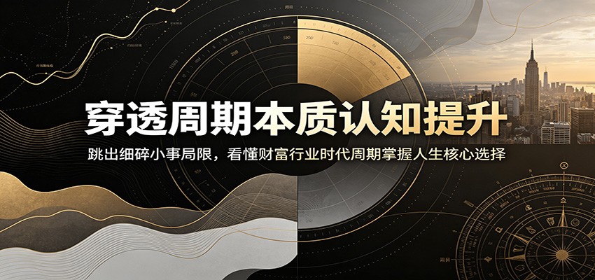 穿透周期本质认知提升：跳出细碎小事局限，看懂财富行业时代周期掌握人生核心选择瀚萌资源网-网赚网-网赚项目网-虚拟资源网-国学资源网-易学资源网-本站有全网最新网赚项目-易学课程资源-中医课程资源的在线下载网站！瀚萌资源网