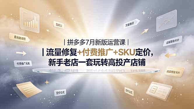 （19167期）2026拼多多掘金运营私教大课-7月，流量推广定价申诉全覆盖，一套打法稳定店铺长期出单瀚萌资源网-网赚网-网赚项目网-虚拟资源网-国学资源网-易学资源网-本站有全网最新网赚项目-易学课程资源-中医课程资源的在线下载网站！瀚萌资源网