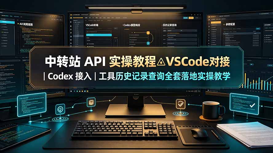 （19520期）中转站 API 实操教程△VSCode 对接｜Codex 接入｜工具历史记录查询全套落地实操教学瀚萌资源网-网赚网-网赚项目网-虚拟资源网-国学资源网-易学资源网-本站有全网最新网赚项目-易学课程资源-中医课程资源的在线下载网站！瀚萌资源网