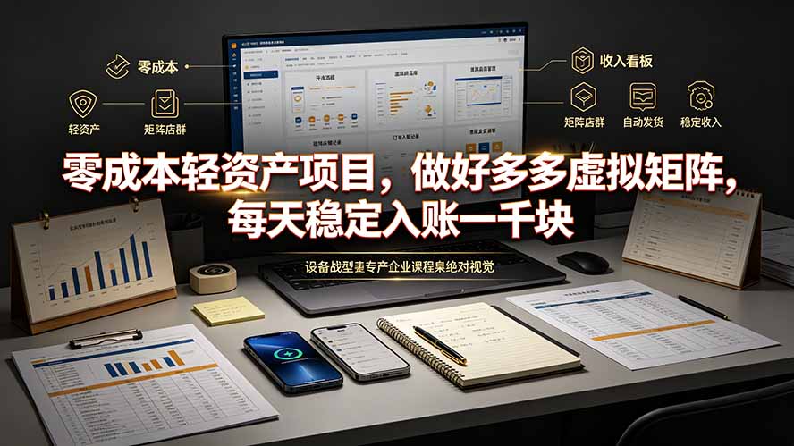 （19522期）零成本轻资产项目，做好多多虚拟矩阵，每天稳定入账一千块瀚萌资源网-网赚网-网赚项目网-虚拟资源网-国学资源网-易学资源网-本站有全网最新网赚项目-易学课程资源-中医课程资源的在线下载网站！瀚萌资源网