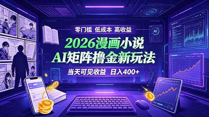（19219期）爆款小说漫画大阅读    ai矩阵操作    当天可见收益  日入400+    零门槛    高收益瀚萌资源网-网赚网-网赚项目网-虚拟资源网-国学资源网-易学资源网-本站有全网最新网赚项目-易学课程资源-中医课程资源的在线下载网站！瀚萌资源网