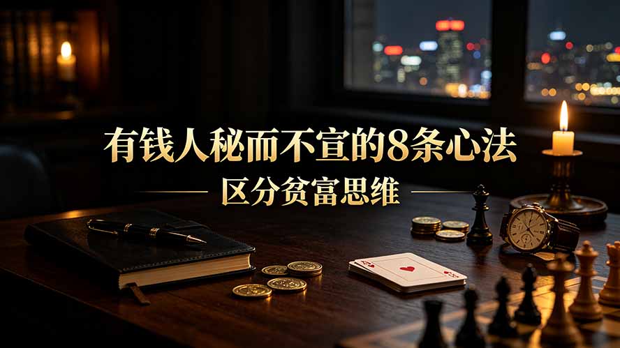 (19413期)付费文章:有钱人秘而不宣的8条心法|区分贫富思维瀚萌资源网-网赚网-网赚项目网-虚拟资源网-国学资源网-易学资源网-本站有全网最新网赚项目-易学课程资源-中医课程资源的在线下载网站!瀚萌资源网