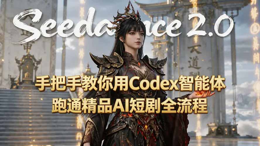 （19507期）手把手教你用Seedance2.0+Codex智能体跑通精品AI短剧全流程（附3种skill技能）瀚萌资源网-网赚网-网赚项目网-虚拟资源网-国学资源网-易学资源网-本站有全网最新网赚项目-易学课程资源-中医课程资源的在线下载网站！瀚萌资源网