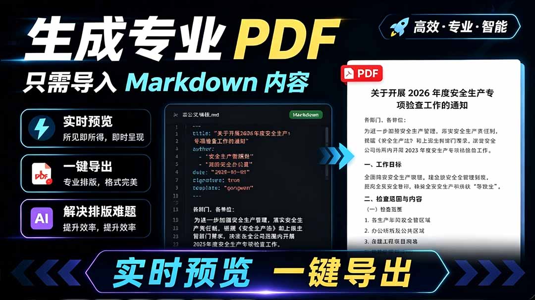 （19224期）只需导入 Markdown 内容，实时预览一键导出专业 PDF！轻松解决AI生成内容排版问题 Presto瀚萌资源网-网赚网-网赚项目网-虚拟资源网-国学资源网-易学资源网-本站有全网最新网赚项目-易学课程资源-中医课程资源的在线下载网站！瀚萌资源网