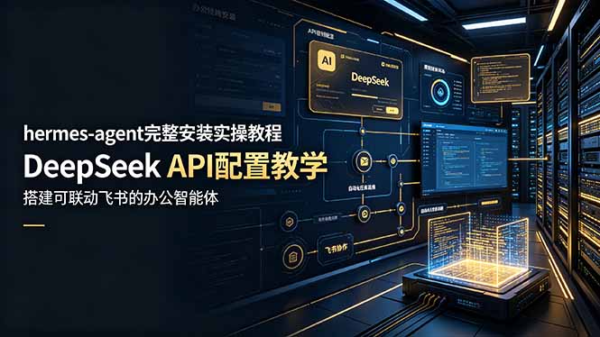（19128期）hermes-agent完整安装实操教程，DeepSeek API配置教学，搭建可联动飞书的办公智能体瀚萌资源网-网赚网-网赚项目网-虚拟资源网-国学资源网-易学资源网-本站有全网最新网赚项目-易学课程资源-中医课程资源的在线下载网站！瀚萌资源网