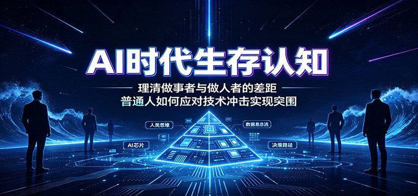 AI时代生存认知：理清做事者与做人者的差距，普通人如何应对技术冲击实现突围瀚萌资源网-网赚网-网赚项目网-虚拟资源网-国学资源网-易学资源网-本站有全网最新网赚项目-易学课程资源-中医课程资源的在线下载网站！瀚萌资源网