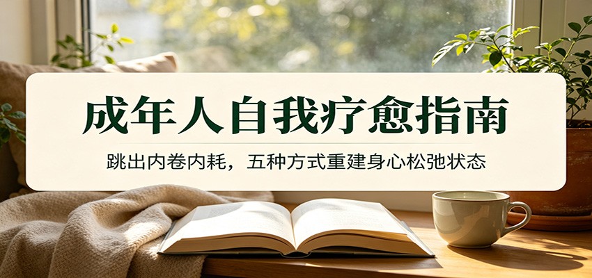 成年人自我疗愈指南：跳出内卷内耗，五种方式重建身心松弛状态瀚萌资源网-网赚网-网赚项目网-虚拟资源网-国学资源网-易学资源网-本站有全网最新网赚项目-易学课程资源-中医课程资源的在线下载网站！瀚萌资源网
