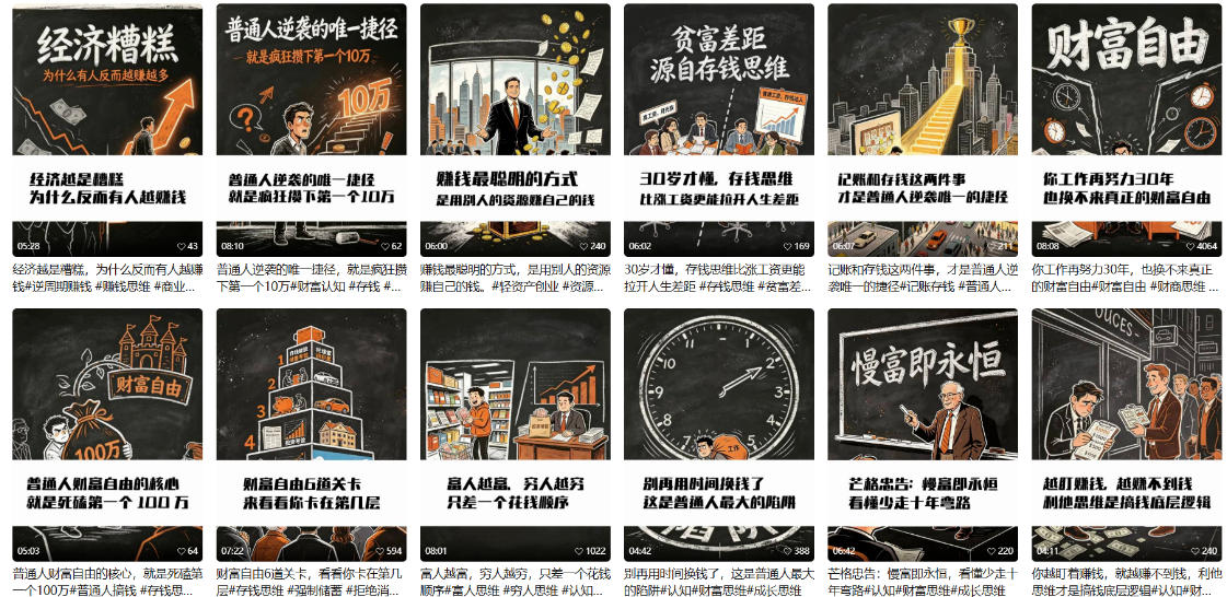 图片[2]瀚萌资源网-网赚网-网赚项目网-虚拟资源网-国学资源网-易学资源网-本站有全网最新网赚项目-易学课程资源-中医课程资源的在线下载网站！【AI书单】财富书籍图文解读玩法，一键直出，几十条视频，跑出1000单，全流程拆解，新手也可以上手瀚萌资源网-网赚网-网赚项目网-虚拟资源网-国学资源网-易学资源网-本站有全网最新网赚项目-易学课程资源-中医课程资源的在线下载网站！瀚萌资源网