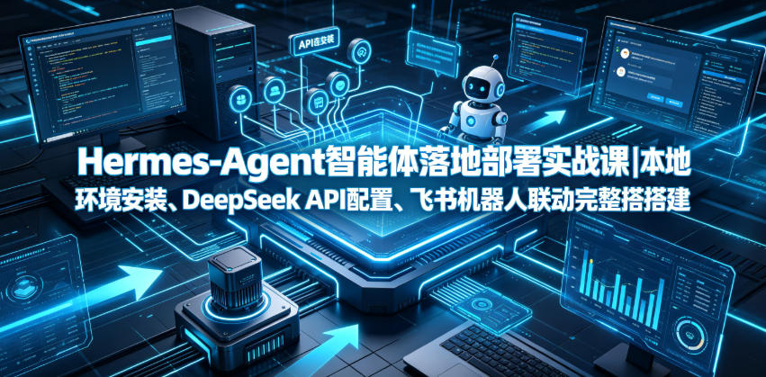 Hermes-Agent智能体落地部署实战课｜本地环境安装、DeepSeek API配置、飞书机器人联动完整搭建教程瀚萌资源网-网赚网-网赚项目网-虚拟资源网-国学资源网-易学资源网-本站有全网最新网赚项目-易学课程资源-中医课程资源的在线下载网站！瀚萌资源网