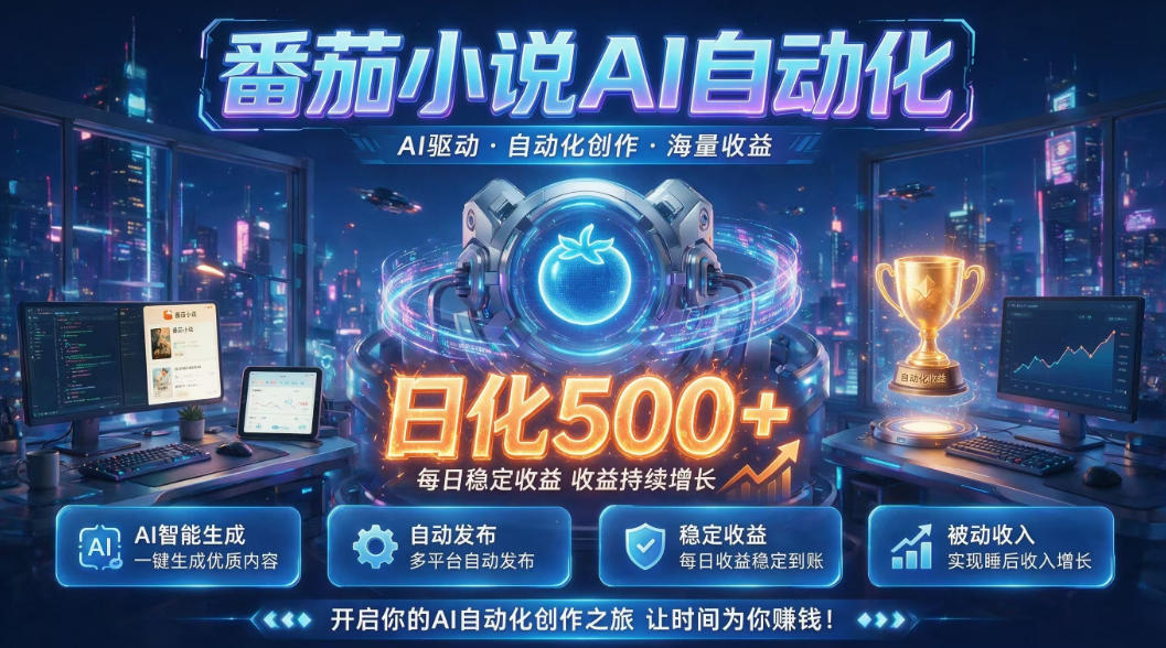 小白可做番茄AI，居家轻创业，每日稳赚500➕，普通人低门槛轻松线上增收【揭秘】瀚萌资源网-网赚网-网赚项目网-虚拟资源网-国学资源网-易学资源网-本站有全网最新网赚项目-易学课程资源-中医课程资源的在线下载网站！瀚萌资源网