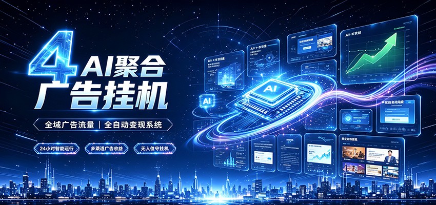 全域广告流量聚合,AI无人挂机稳赚佣金,打造长期稳定被动收入副业瀚萌资源网-网赚网-网赚项目网-虚拟资源网-国学资源网-易学资源网-本站有全网最新网赚项目-易学课程资源-中医课程资源的在线下载网站!瀚萌资源网