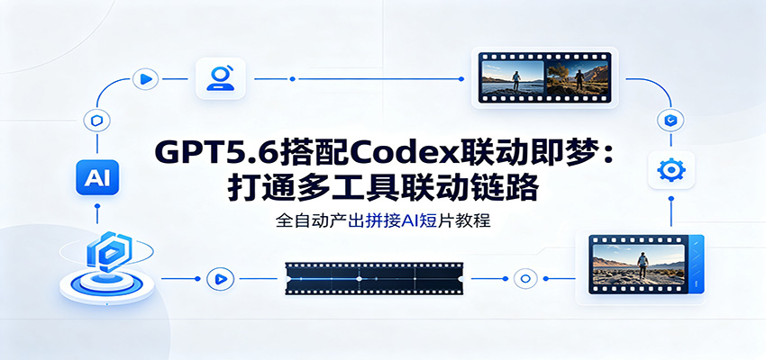 GPT5.6搭配Codex联动即梦：打通多工具联动链路，全自动产出拼接AI短片教程瀚萌资源网-网赚网-网赚项目网-虚拟资源网-国学资源网-易学资源网-本站有全网最新网赚项目-易学课程资源-中医课程资源的在线下载网站！瀚萌资源网