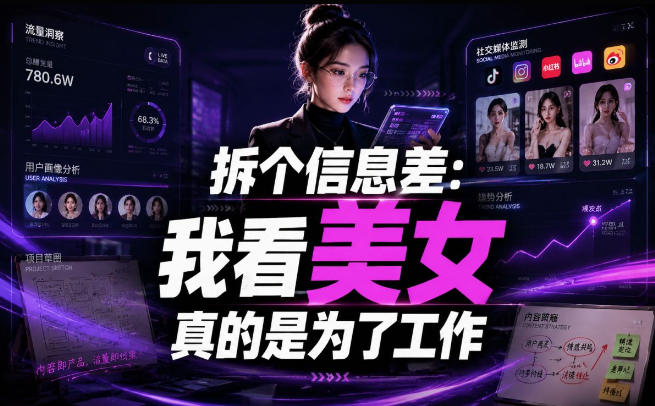 【理直气壮】我给看美女找了一个非常恰当的理由,信息差项目瀚萌资源网-网赚网-网赚项目网-虚拟资源网-国学资源网-易学资源网-本站有全网最新网赚项目-易学课程资源-中医课程资源的在线下载网站!瀚萌资源网