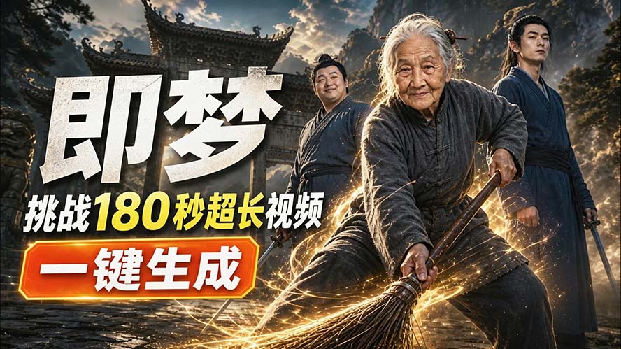 （20112期）即梦挑战180秒超长视频！一键生成3分钟电影？完整制作流程详细分享！瀚萌资源网-网赚网-网赚项目网-虚拟资源网-国学资源网-易学资源网-本站有全网最新网赚项目-易学课程资源-中医课程资源的在线下载网站！瀚萌资源网