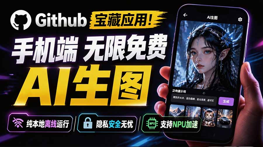 （19681期）Github宝藏应用！手机端无限免费AI 生图，纯本地离线运行，支持NPU加速 斩获3.1k stars，local-dream瀚萌资源网-网赚网-网赚项目网-虚拟资源网-国学资源网-易学资源网-本站有全网最新网赚项目-易学课程资源-中医课程资源的在线下载网站！瀚萌资源网