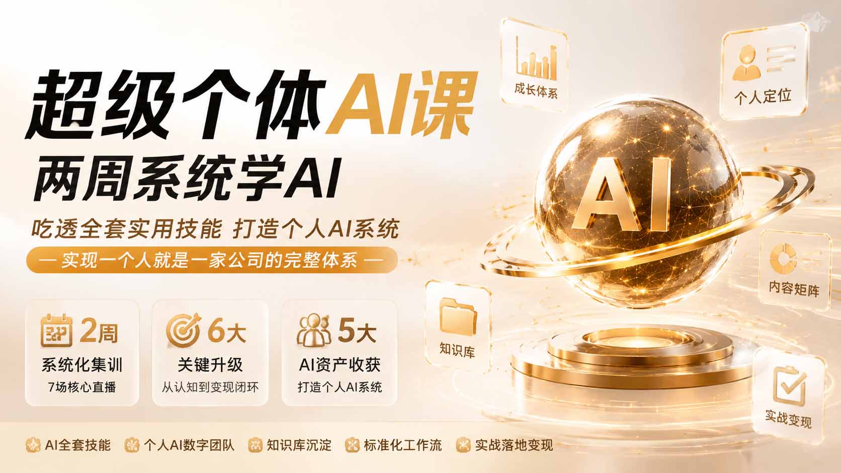 （19827期）超级个体AI课两周系统学AI；吃透全套实用技能打造个人AI系统，实现一个人就是一家公司的完整体系瀚萌资源网-网赚网-网赚项目网-虚拟资源网-国学资源网-易学资源网-本站有全网最新网赚项目-易学课程资源-中医课程资源的在线下载网站！瀚萌资源网