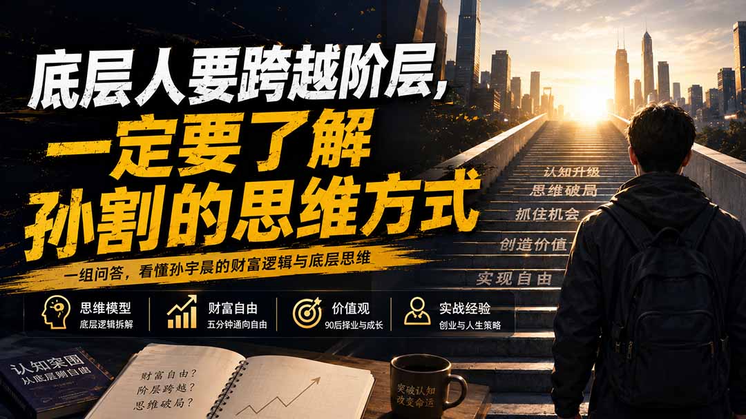 （20040期）付费文章：底层人要跨越阶层，一定要了解孙割的思维方式瀚萌资源网-网赚网-网赚项目网-虚拟资源网-国学资源网-易学资源网-本站有全网最新网赚项目-易学课程资源-中医课程资源的在线下载网站！瀚萌资源网