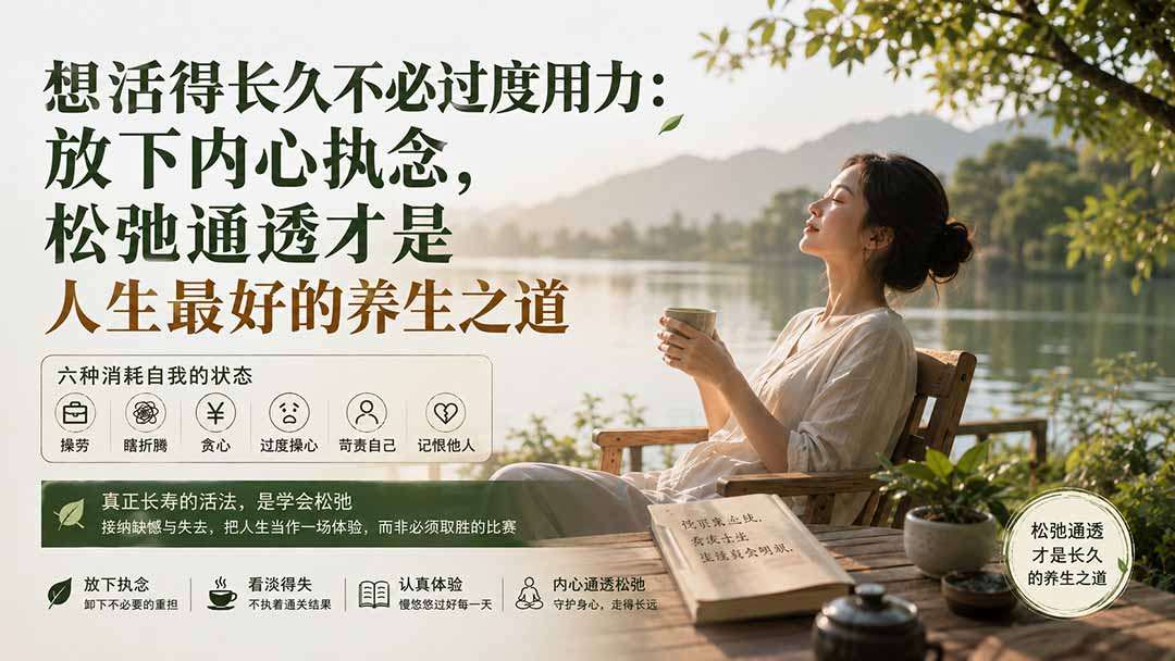 （20007期）付费文章：想活得长久不必过度用力：放下内心执念，松弛通透才是人生最好的养生之道瀚萌资源网-网赚网-网赚项目网-虚拟资源网-国学资源网-易学资源网-本站有全网最新网赚项目-易学课程资源-中医课程资源的在线下载网站！瀚萌资源网