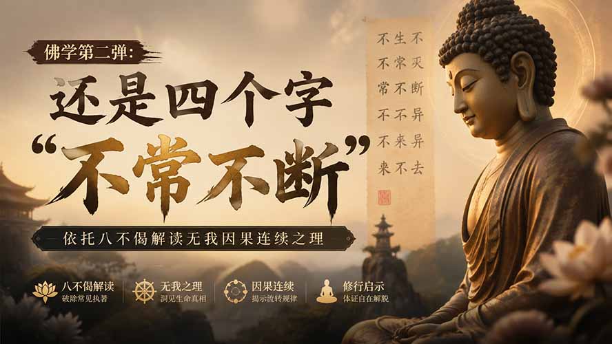 （19779期）付费文章：佛学第二弹：还是四个字“不常不断”依托八不偈解读无我因果连续之理瀚萌资源网-网赚网-网赚项目网-虚拟资源网-国学资源网-易学资源网-本站有全网最新网赚项目-易学课程资源-中医课程资源的在线下载网站！瀚萌资源网
