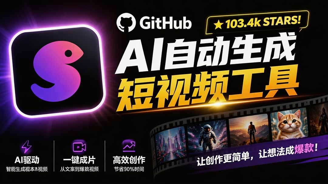 （19896期）Github上 103.4k stars 项目！AI自动生成短视频工具，输入主题即可生成文案配音字幕 MoneyPrinterTurbo瀚萌资源网-网赚网-网赚项目网-虚拟资源网-国学资源网-易学资源网-本站有全网最新网赚项目-易学课程资源-中医课程资源的在线下载网站！瀚萌资源网
