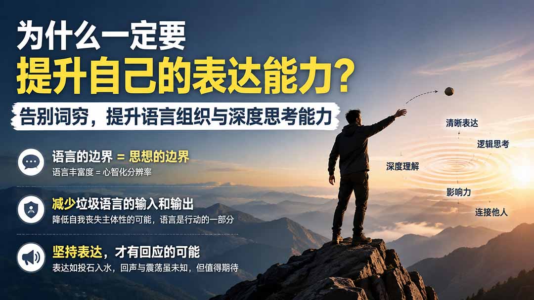 （20070期）付费文章：为什么一定要提升自己的表达能力？告别词穷，提升语言组织与深度思考能力瀚萌资源网-网赚网-网赚项目网-虚拟资源网-国学资源网-易学资源网-本站有全网最新网赚项目-易学课程资源-中医课程资源的在线下载网站！瀚萌资源网