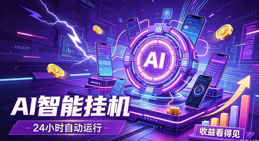 （19755期）AI智能广告挂机，躺赚新模式 设备托管运行，解放双手持续变现瀚萌资源网-网赚网-网赚项目网-虚拟资源网-国学资源网-易学资源网-本站有全网最新网赚项目-易学课程资源-中医课程资源的在线下载网站！瀚萌资源网