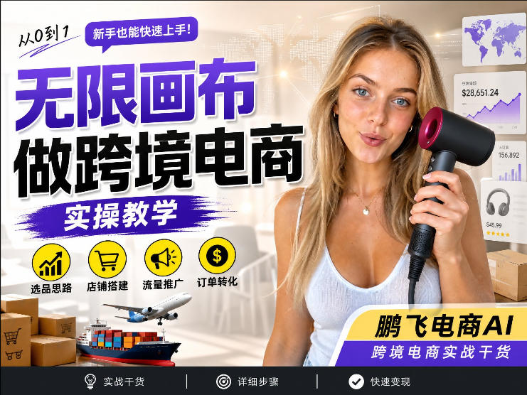 【跨境电商必备】AI无线画布制作商品宣传视频，四步搞定，无线画布工作流，操作简单好上手瀚萌资源网-网赚网-网赚项目网-虚拟资源网-国学资源网-易学资源网-本站有全网最新网赚项目-易学课程资源-中医课程资源的在线下载网站！瀚萌资源网