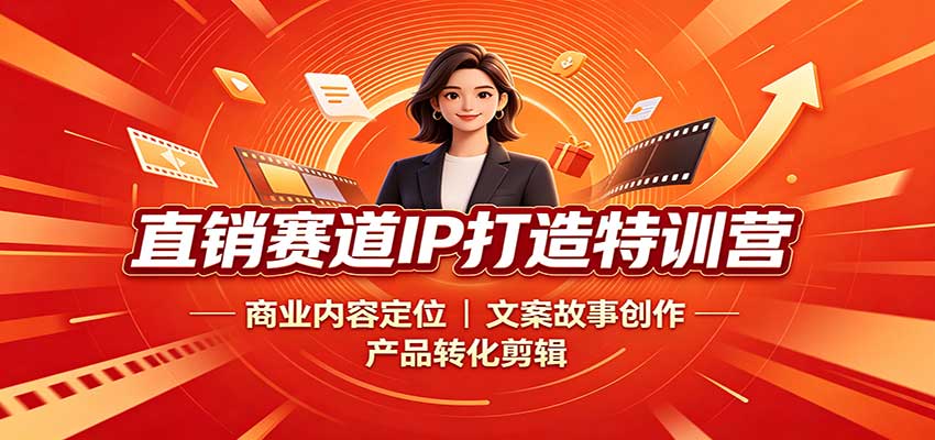 直销赛道IP打造特训营：商业内容定位，文案故事创作，产品转化剪辑瀚萌资源网-网赚网-网赚项目网-虚拟资源网-国学资源网-易学资源网-本站有全网最新网赚项目-易学课程资源-中医课程资源的在线下载网站！瀚萌资源网