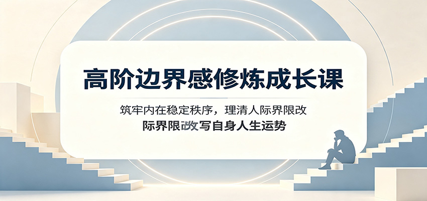 高阶边界感修炼成长课：筑牢内在稳定秩序，理清人际界限改写自身人生运势瀚萌资源网-网赚网-网赚项目网-虚拟资源网-国学资源网-易学资源网-本站有全网最新网赚项目-易学课程资源-中医课程资源的在线下载网站！瀚萌资源网