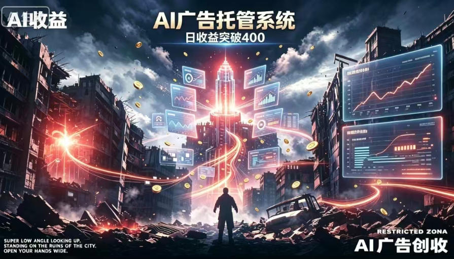 AI智能广告,全自动化运行,单日可达400+,小白新手0基础上手【揭秘】瀚萌资源网-网赚网-网赚项目网-虚拟资源网-国学资源网-易学资源网-本站有全网最新网赚项目-易学课程资源-中医课程资源的在线下载网站!瀚萌资源网
