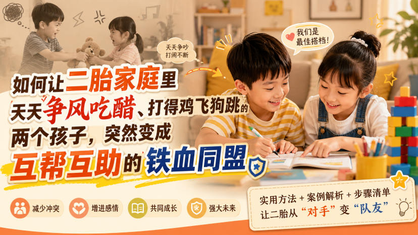 付费文章：如何让二胎家庭里天天争风吃醋、打得鸡飞狗跳的两个孩子，突然变成互帮互助的铁血同盟？瀚萌资源网-网赚网-网赚项目网-虚拟资源网-国学资源网-易学资源网-本站有全网最新网赚项目-易学课程资源-中医课程资源的在线下载网站！瀚萌资源网