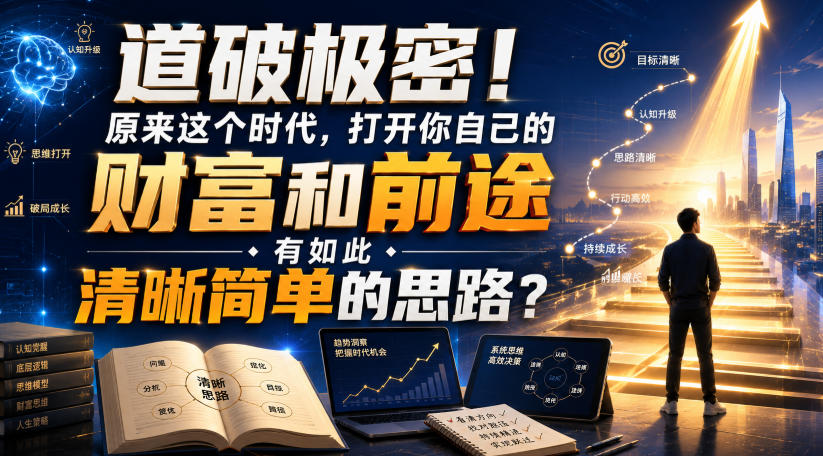 公众号灏泽异谈付费文：道破极密！原来这个时代，打开你自己的财富和前途，有如此清晰简单的思路？！瀚萌资源网-网赚网-网赚项目网-虚拟资源网-国学资源网-易学资源网-本站有全网最新网赚项目-易学课程资源-中医课程资源的在线下载网站！瀚萌资源网