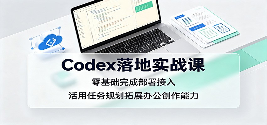 Codex落地实战课：零基础完成部署接入，活用任务规划拓展办公创作能力瀚萌资源网-网赚网-网赚项目网-虚拟资源网-国学资源网-易学资源网-本站有全网最新网赚项目-易学课程资源-中医课程资源的在线下载网站！瀚萌资源网