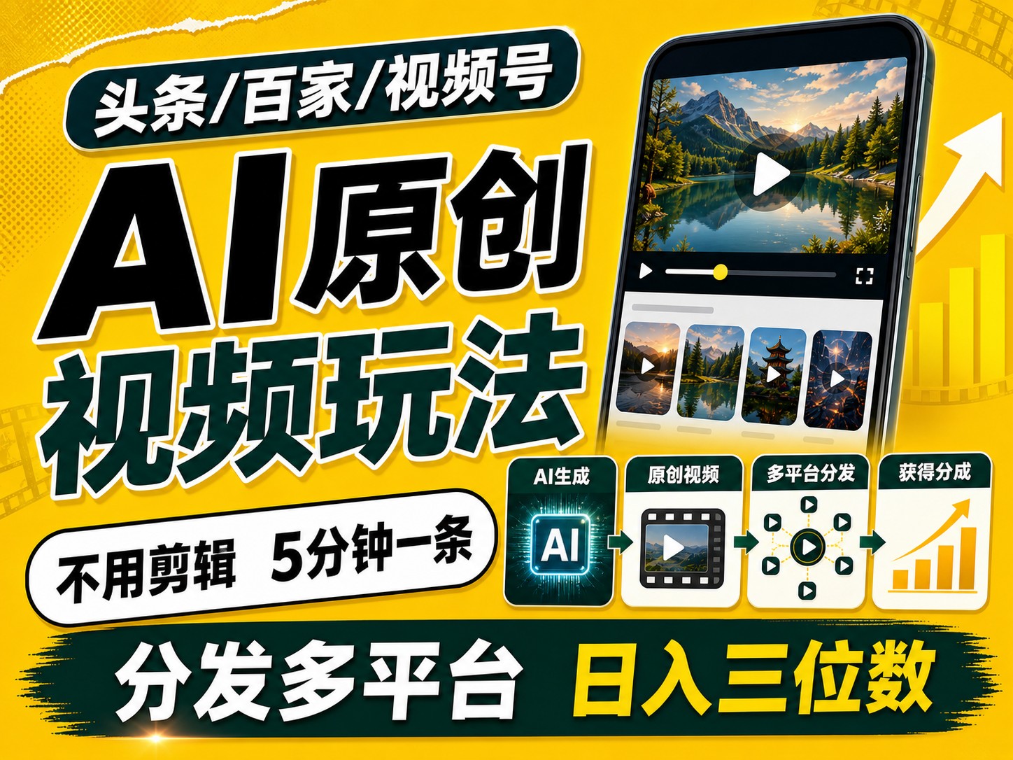 2026头条百家号升级玩法 5分钟一条原创视频 发多平台赚收瀚萌资源网-网赚网-网赚项目网-虚拟资源网-国学资源网-易学资源网-本站有全网最新网赚项目-易学课程资源-中医课程资源的在线下载网站！瀚萌资源网