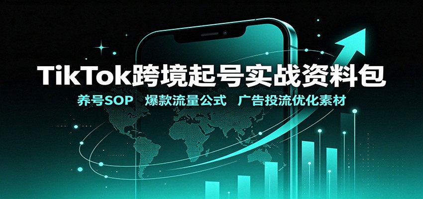 TikTok跨境起号实战资料包：养号SOP，爆款流量公式，广告投流优化素材瀚萌资源网-网赚网-网赚项目网-虚拟资源网-国学资源网-易学资源网-本站有全网最新网赚项目-易学课程资源-中医课程资源的在线下载网站！瀚萌资源网