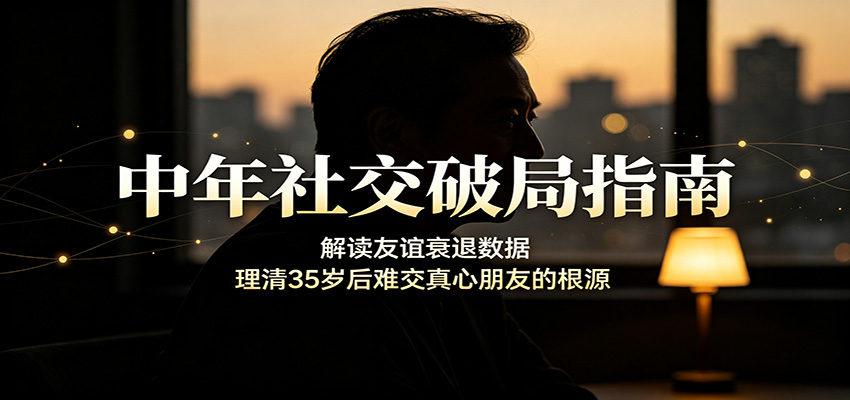 中年社交破局指南：解读友谊衰退数据，理清35岁后难交真心朋友的根源瀚萌资源网-网赚网-网赚项目网-虚拟资源网-国学资源网-易学资源网-本站有全网最新网赚项目-易学课程资源-中医课程资源的在线下载网站！瀚萌资源网