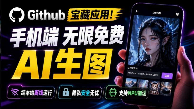 Github宝藏应用！手机端无限免费AI生图，纯本地离线运行，支持NPU加速斩获3.1k stars，local-dream瀚萌资源网-网赚网-网赚项目网-虚拟资源网-国学资源网-易学资源网-本站有全网最新网赚项目-易学课程资源-中医课程资源的在线下载网站！瀚萌资源网