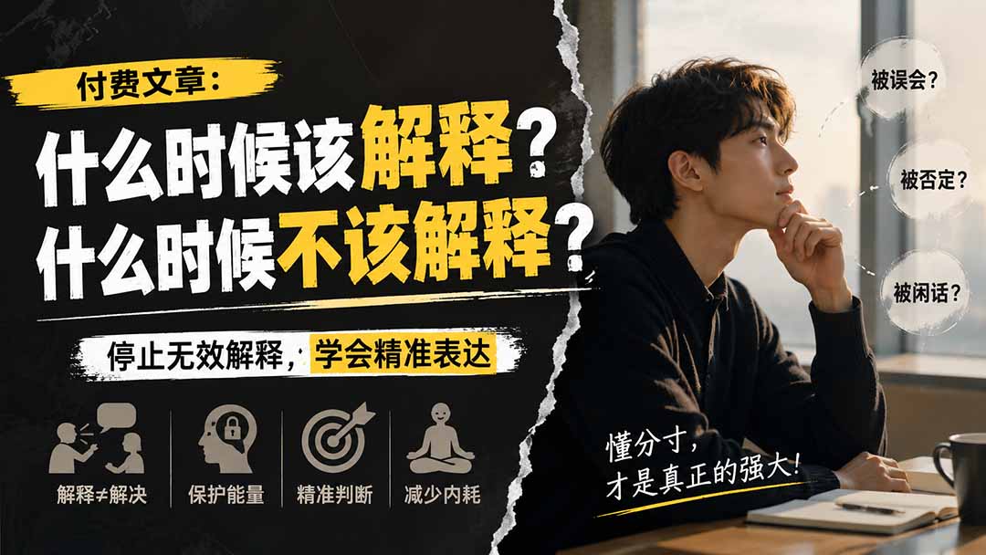 （20223期）付费文章：什么时候该解释？什么时候不该解释？瀚萌资源网-网赚网-网赚项目网-虚拟资源网-国学资源网-易学资源网-本站有全网最新网赚项目-易学课程资源-中医课程资源的在线下载网站！瀚萌资源网