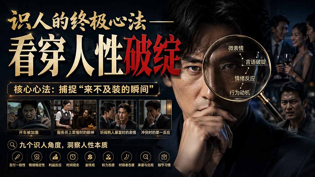 （20300期）付费文章：识人的终极心法——看穿人性破绽瀚萌资源网-网赚网-网赚项目网-虚拟资源网-国学资源网-易学资源网-本站有全网最新网赚项目-易学课程资源-中医课程资源的在线下载网站！瀚萌资源网