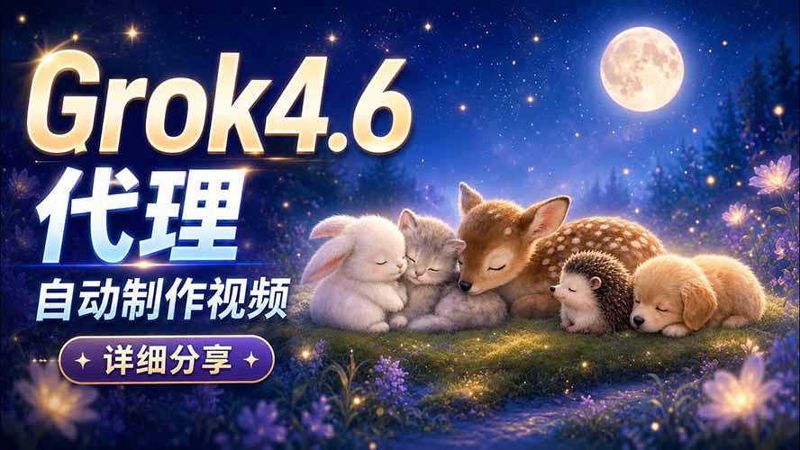（20560期）Grok 4.6 代理自动制作视频！从提示词到成片全流程详细分享｜AI Agent 实操分享瀚萌资源网-网赚网-网赚项目网-虚拟资源网-国学资源网-易学资源网-本站有全网最新网赚项目-易学课程资源-中医课程资源的在线下载网站！瀚萌资源网