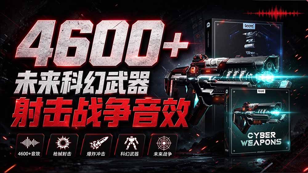 （20696期）顶级音效合集！4600+种未来科幻武器开枪射击战斗音效素材合集，全部中文汉化 Boom Library – Cyber W瀚萌资源网-网赚网-网赚项目网-虚拟资源网-国学资源网-易学资源网-本站有全网最新网赚项目-易学课程资源-中医课程资源的在线下载网站！瀚萌资源网