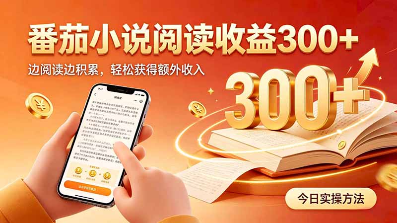 （20269期）全自动番茄挂机玩法，日入300+边阅读边积累，轻松获得额外收入瀚萌资源网-网赚网-网赚项目网-虚拟资源网-国学资源网-易学资源网-本站有全网最新网赚项目-易学课程资源-中医课程资源的在线下载网站！瀚萌资源网