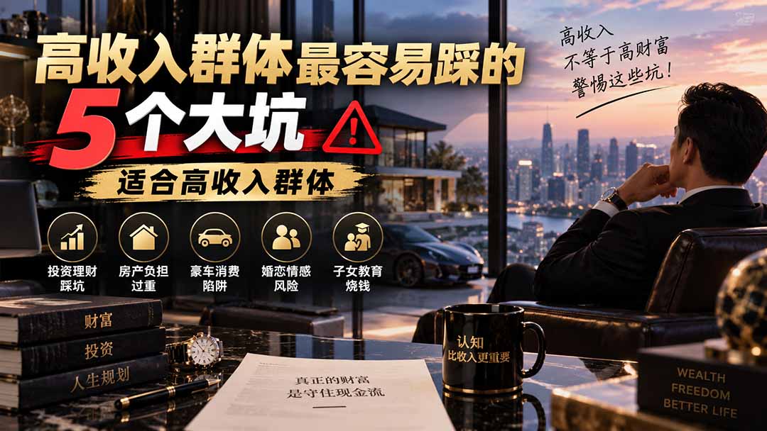 （20289期）付费文章：高收入群体最容易踩的5个大坑，适合高收入群体瀚萌资源网-网赚网-网赚项目网-虚拟资源网-国学资源网-易学资源网-本站有全网最新网赚项目-易学课程资源-中医课程资源的在线下载网站！瀚萌资源网