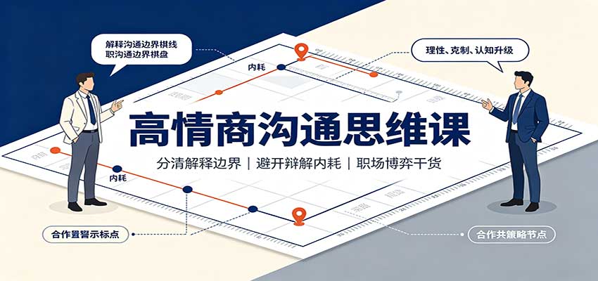 高情商沟通思维课：分清解释边界，避开辩解内耗，职场博弈干货瀚萌资源网-网赚网-网赚项目网-虚拟资源网-国学资源网-易学资源网-本站有全网最新网赚项目-易学课程资源-中医课程资源的在线下载网站！瀚萌资源网