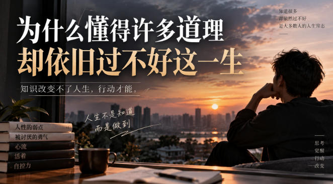 某社群精选文：为什么懂得许多道理却依旧过不好这一生？瀚萌资源网-网赚网-网赚项目网-虚拟资源网-国学资源网-易学资源网-本站有全网最新网赚项目-易学课程资源-中医课程资源的在线下载网站！瀚萌资源网