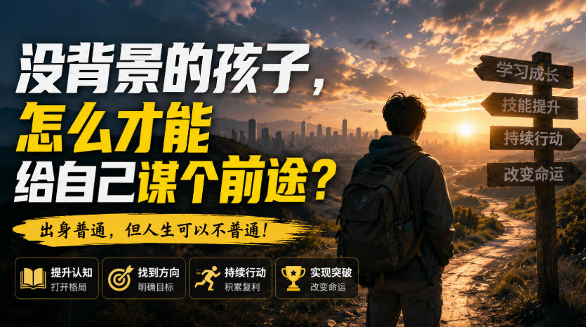 付费文章：没背景的孩子，怎么才能给自己谋个前途？瀚萌资源网-网赚网-网赚项目网-虚拟资源网-国学资源网-易学资源网-本站有全网最新网赚项目-易学课程资源-中医课程资源的在线下载网站！瀚萌资源网