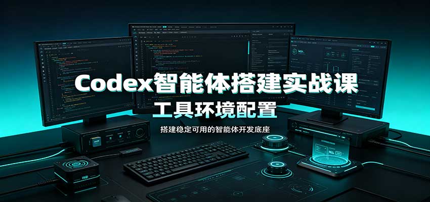 Codex智能体搭建实战课：工具环境配置，自定义技能开发，多业务自动化教学瀚萌资源网-网赚网-网赚项目网-虚拟资源网-国学资源网-易学资源网-本站有全网最新网赚项目-易学课程资源-中医课程资源的在线下载网站！瀚萌资源网