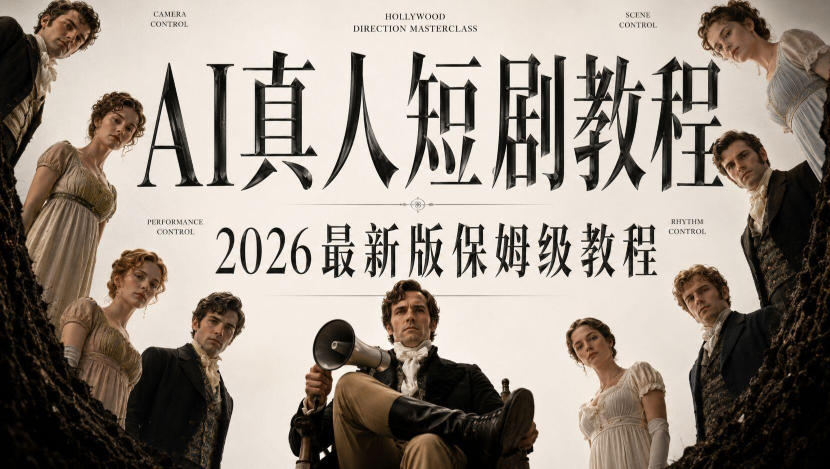 AI真人短剧制作全流程，AI视频大佬专为零基础研制的AI短剧教程，保姆级教程，新手一学就会！瀚萌资源网-网赚网-网赚项目网-虚拟资源网-国学资源网-易学资源网-本站有全网最新网赚项目-易学课程资源-中医课程资源的在线下载网站！瀚萌资源网