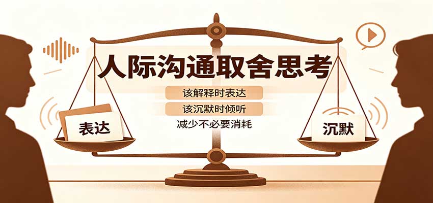人际沟通取舍思考：分清解释与沉默边界，拿捏职场生活沟通分寸减少情绪内耗瀚萌资源网-网赚网-网赚项目网-虚拟资源网-国学资源网-易学资源网-本站有全网最新网赚项目-易学课程资源-中医课程资源的在线下载网站！瀚萌资源网
