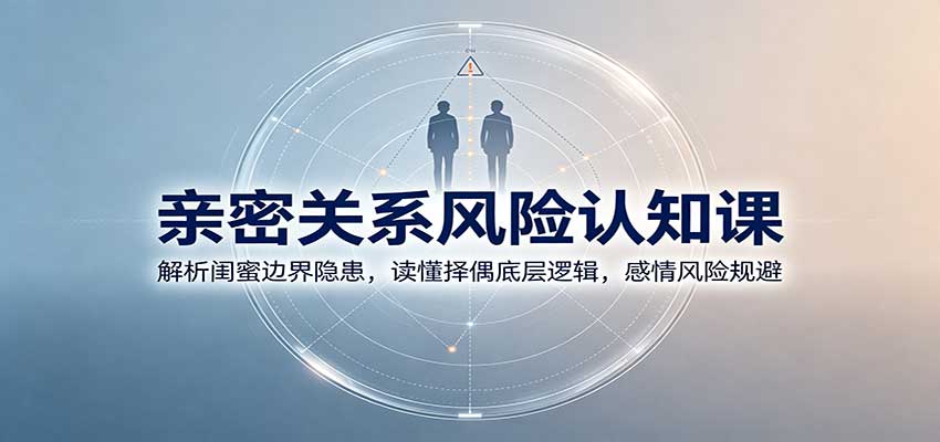 亲密关系风险认知课：解析闺蜜边界隐患，读懂择偶底层逻辑，感情风险规避瀚萌资源网-网赚网-网赚项目网-虚拟资源网-国学资源网-易学资源网-本站有全网最新网赚项目-易学课程资源-中医课程资源的在线下载网站！瀚萌资源网